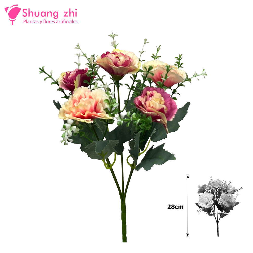 Flor mini 28CM Flor Clavel Ref 475