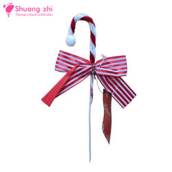 Decoración PIN de Navidad Bastón 20cm