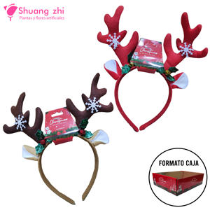 Diadema Forma reno 23 ancho x 23 alto Surtido