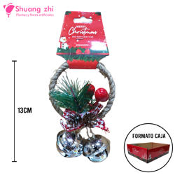 Colgante árbol Decoración de Navidad 13cm Plata