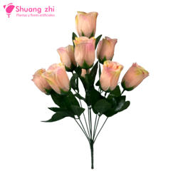 Flor santo ramo 45cm 9 Cabezas Color Rosa