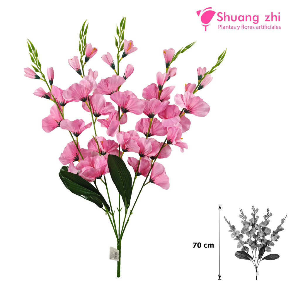 Rama Gladiolo 70CM Color Rosa