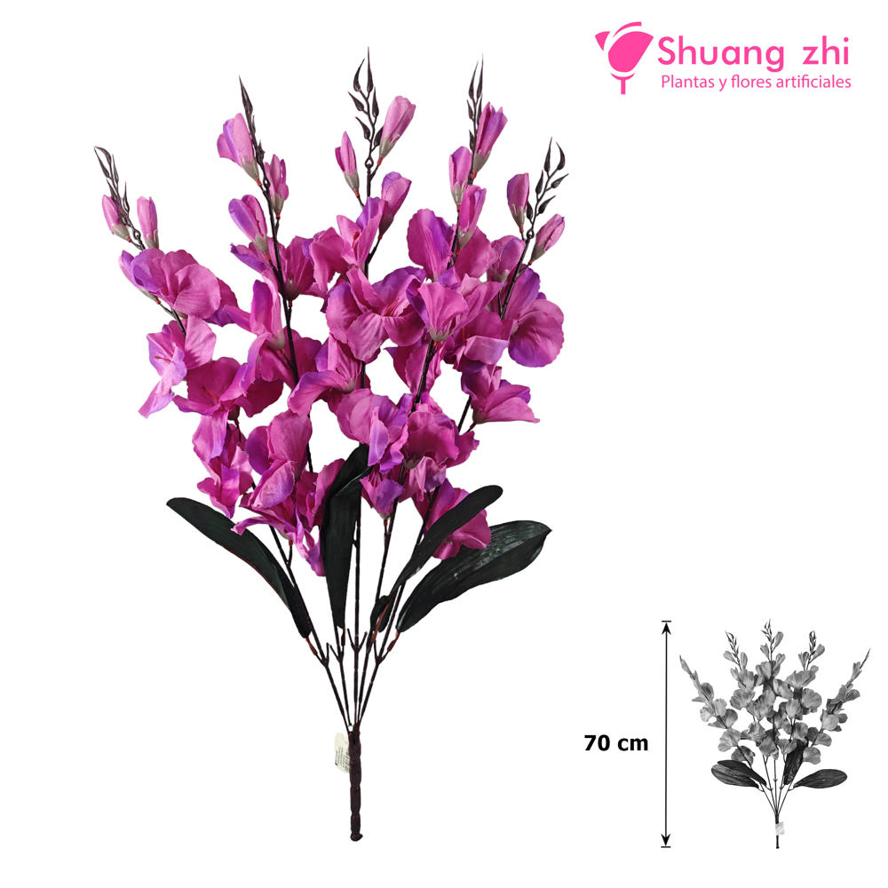 Rama Gladiolo 70CM Color Lila