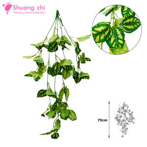 Rama de Hojas artificial 5 Ramas 75CM Modelo F