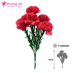 Ramo Santos Clavel 43CM Color Rojo