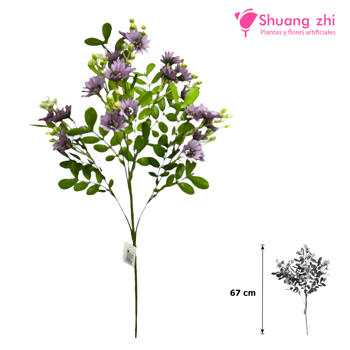 Flor larga margaritas 67CM Color Lila