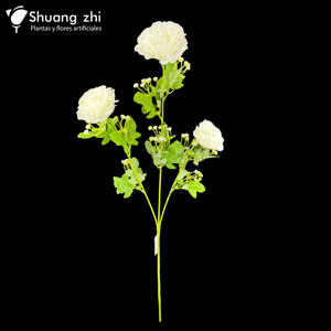 Flor en Vara Largo 3 Cabezas 68CM Color Beige