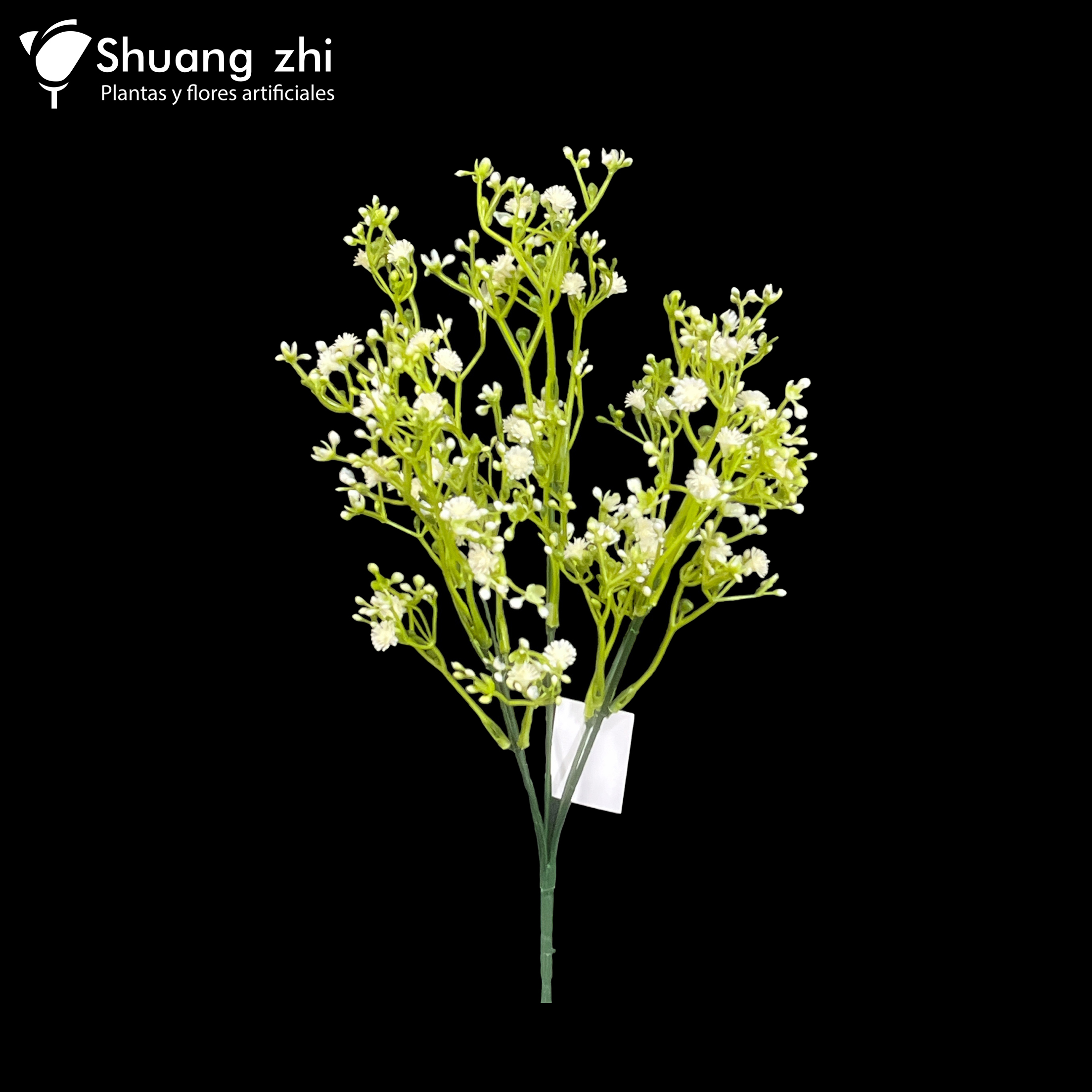Flor Mini 5 ramas 36cm Color Blanco