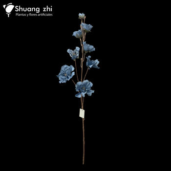 Flor Largo Peonia 82CM Color Azul