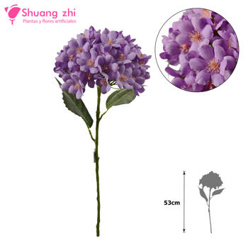 Flor Largo Hortensia 53cm Color Lila