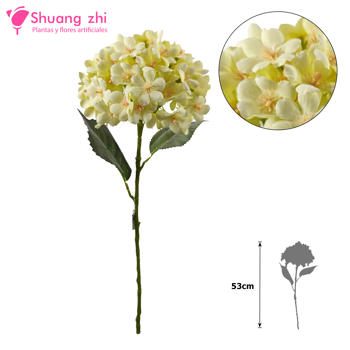 Flor Largo Hortensia 53cm Color Beige