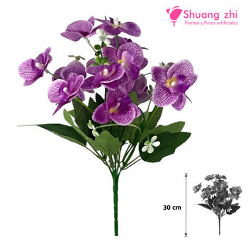 Flor mini Orquídea 30CM Color Lila