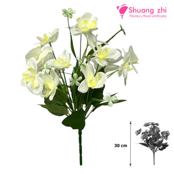 Flor mini Orquídea 30CM Color Blanco