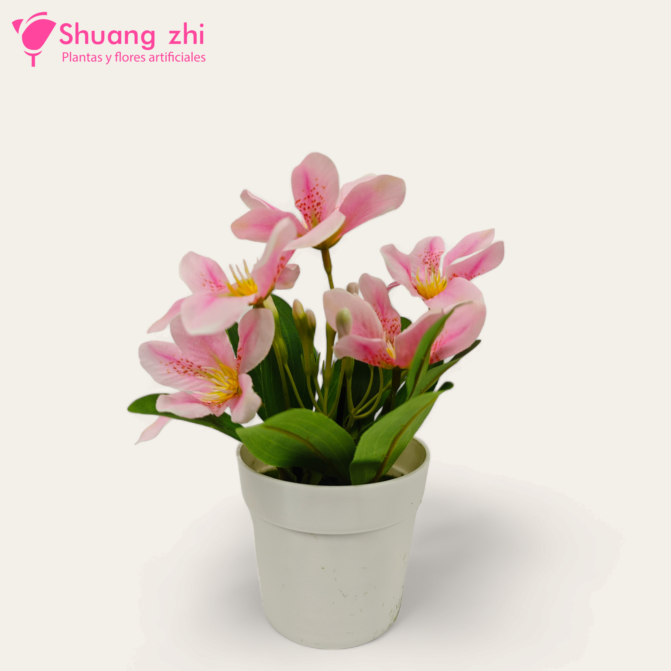 Flor mini maceta 20CM Color Rosa