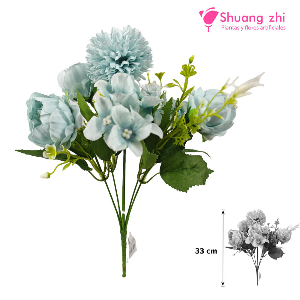 Flor mini Ref 462 Color Azul