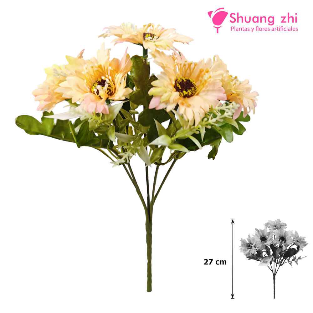 Flor mini Ref 493 27CM Color Champan