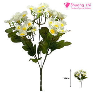 Flor mini 32CM color Blanco