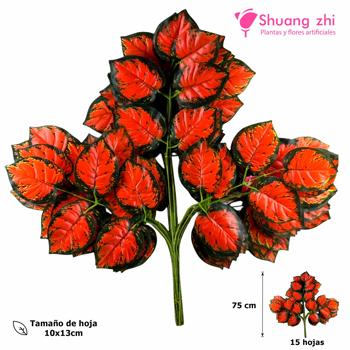 Rama Hoja Diseño 3D 75CM 15 Hojas Modelo B