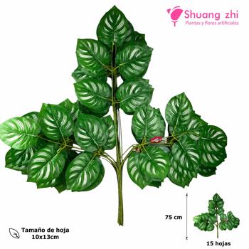 Rama Hoja Diseño 3D 75CM 15 Hojas Modelo D