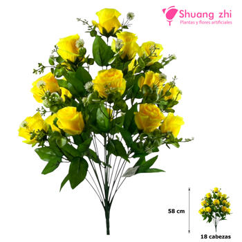Ramo Santos 58CM 18 Cabezas Amarillo