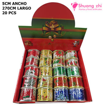 Cinta rollo navidad 20pcs 5CM x 2.7M