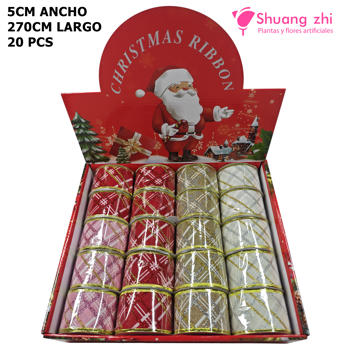 Cinta rollo navidad 20pcs 5CM x 2.7M