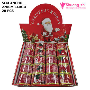 Cinta rollo navidad 20pcs 5CM x 2.7M