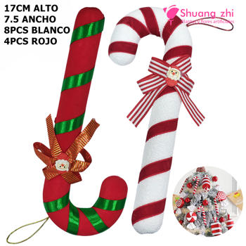 Bastón Navidad colgante 17CM x 7.5CM