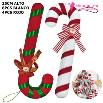 Bastón Navidad colgante 25CM