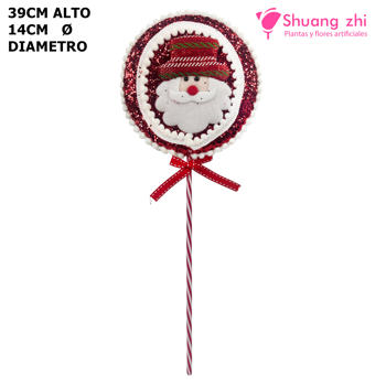 Caramelo palo Navidad 39CM x 14CM Ø