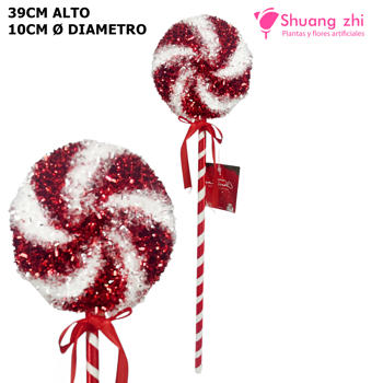 Caramelo palo Navidad 39CM x 10CM Ø