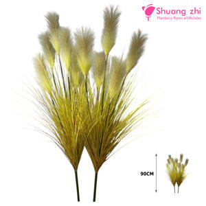 Rama de Hierba 5 Cabezas 90CM Color Trigo