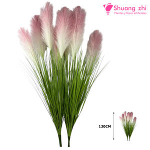 Rama de Hierba 5 Cabezas 130CM Color Rosa