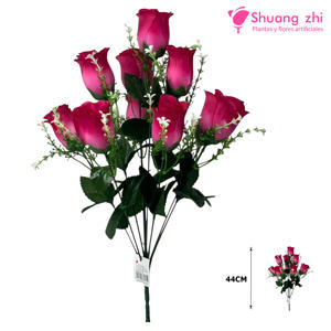 Flor Ramo Santo 10 Cabezas Color Fucsia