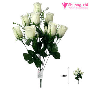 Flor Ramo Santo 10 Cabezas Color Blanco
