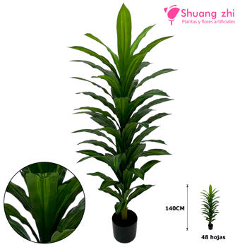 Planta Hoja Dracena 140CM 48 Hojas