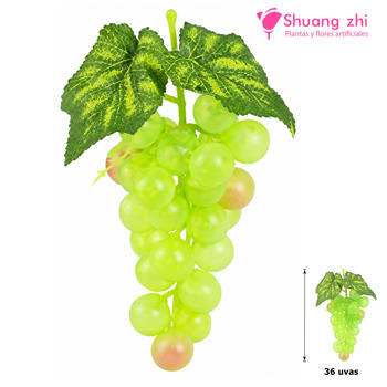 Racimo de Uva Artificial 36/u - 16CM Verde