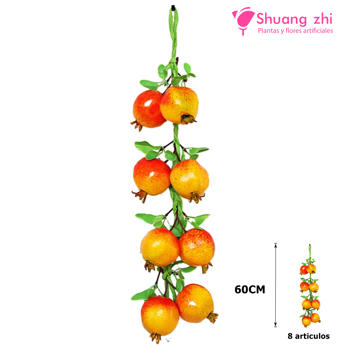 Racimo de 8 Granada Artificiales– 60 cm