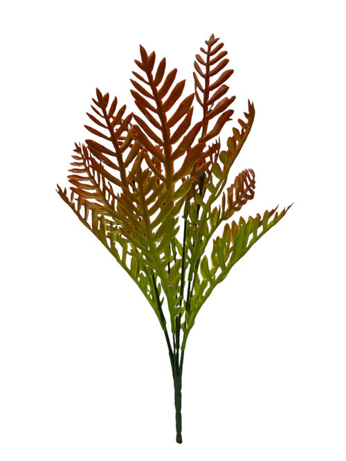 Rama hoja verde 37CM 7 ramas