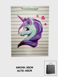 Bolsa de Regalo alto relieve 3D - Navidad 30x40cm